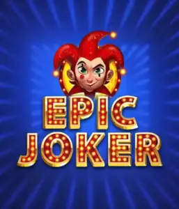 Enter the colorful world of Epic Joker slot by Relax Gaming, highlighting a cheerful joker with a vivid hairstyle amid a sparkling blue background. This image captures the light-hearted spirit of classic slots, great for those who love traditional gameplay, delivering a charming adventure.