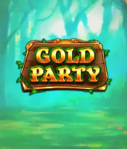 Discover the magical forest of the Gold Party game by Pragmatic Play, featuring a rustically styled wooden sign engraved with golden letters. The backdrop of misty green forest which adds a sense of mystery to the slot's theme. Ideal for those who enjoy magical and nature-inspired games, offering a delightful adventure. 